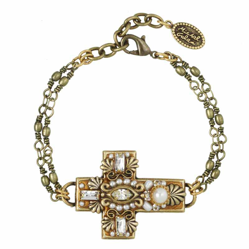 Royal White Cross Bracelet
