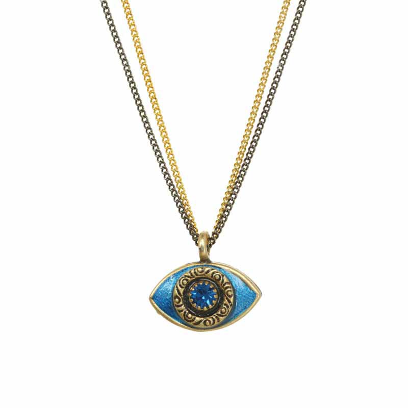 Mini Blue Evil Eye Necklace