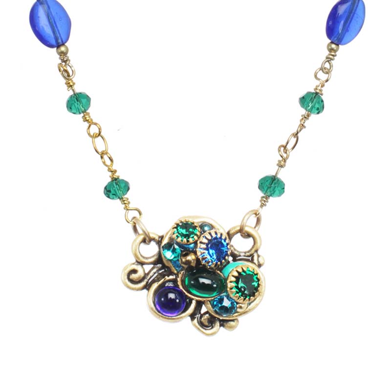 Emerald Swirl Necklace