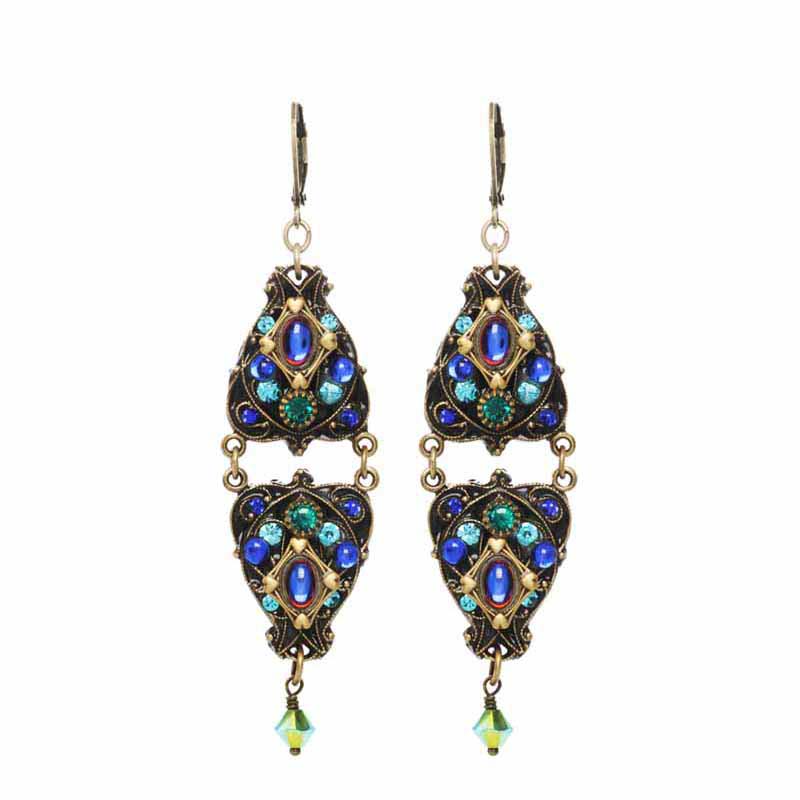 Peacock Drop Earrings
