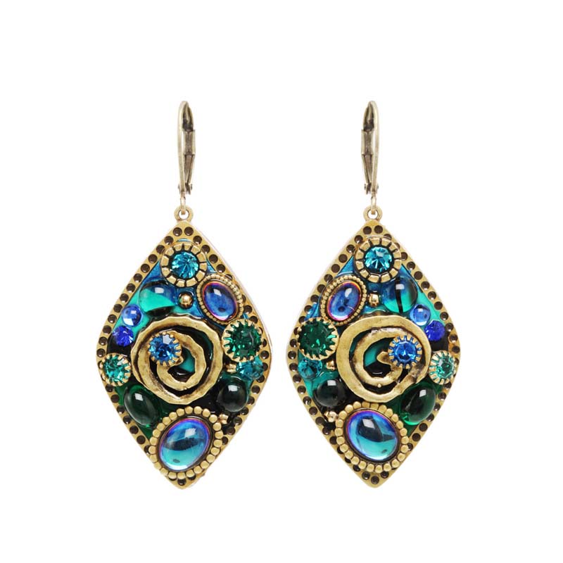 Emerald Diamond Earrings II