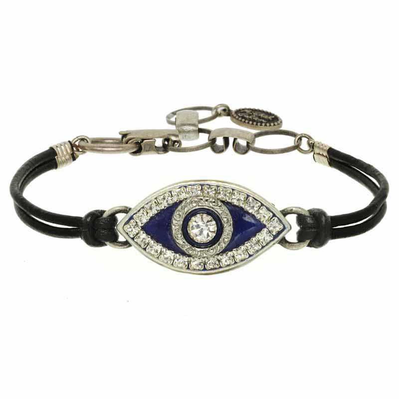Navy Blue Evil Eye Bracelet
