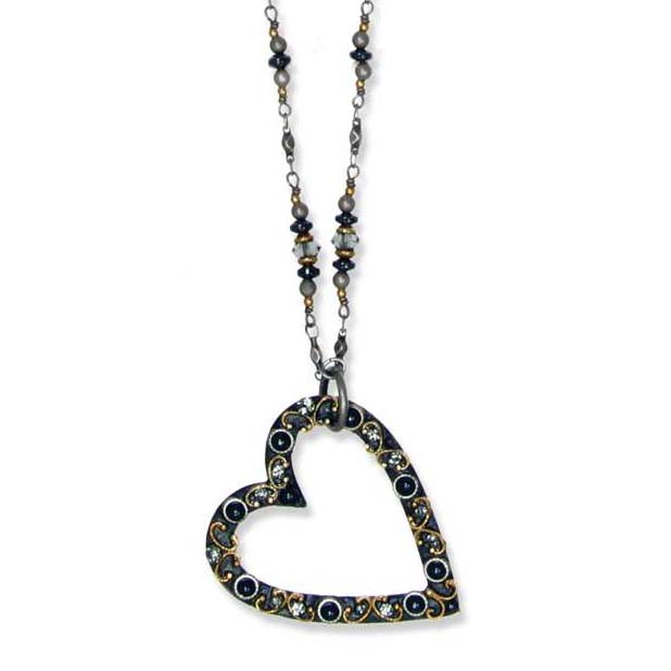 Metallika Open Heart Necklace