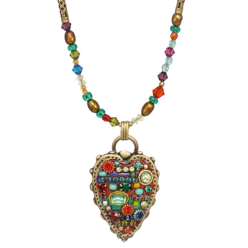 Multi Bright Heart II Necklace