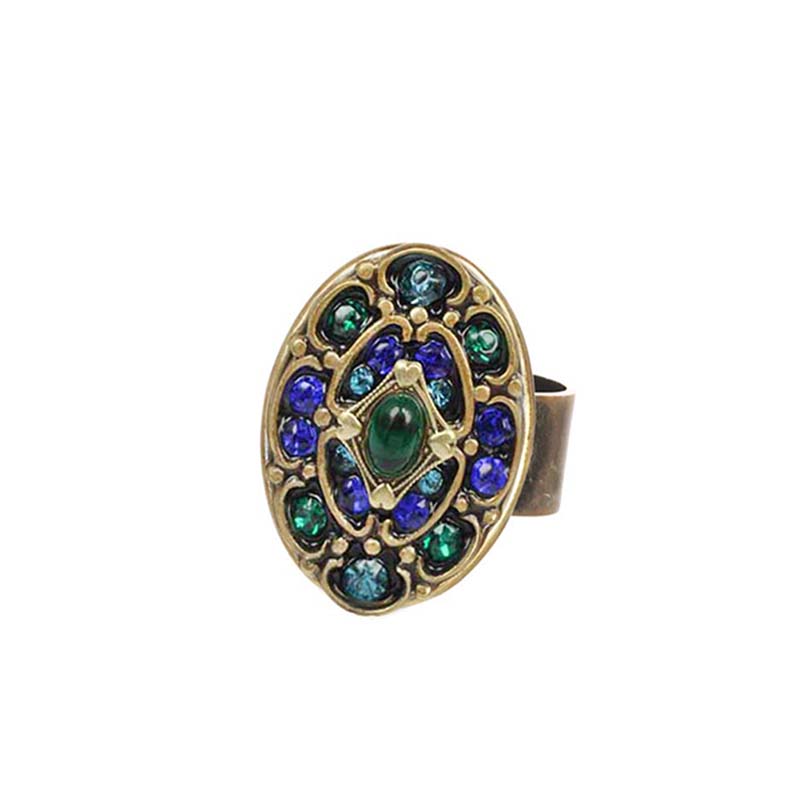Peacock Oval Ring