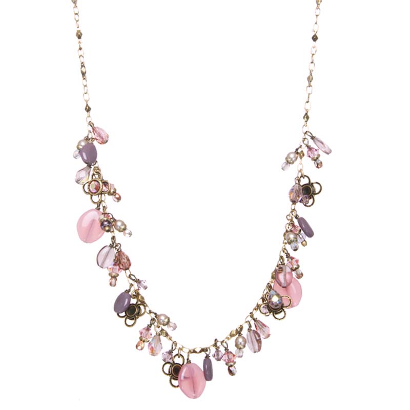 Pretty in Pink Dangle Necklace