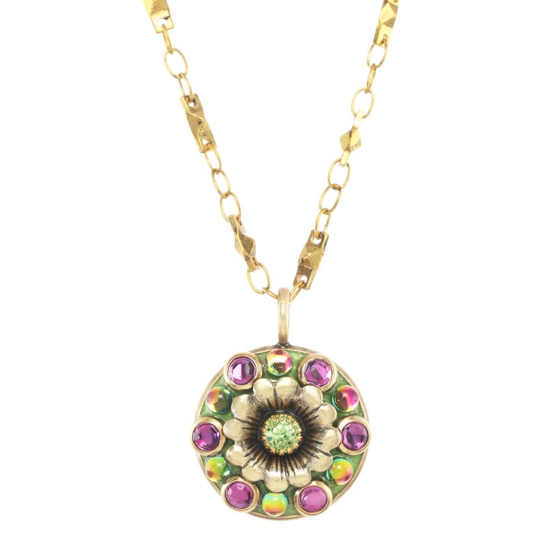 Juicy Lime Flower Necklace