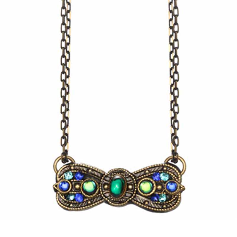 Peacock Bow Necklace
