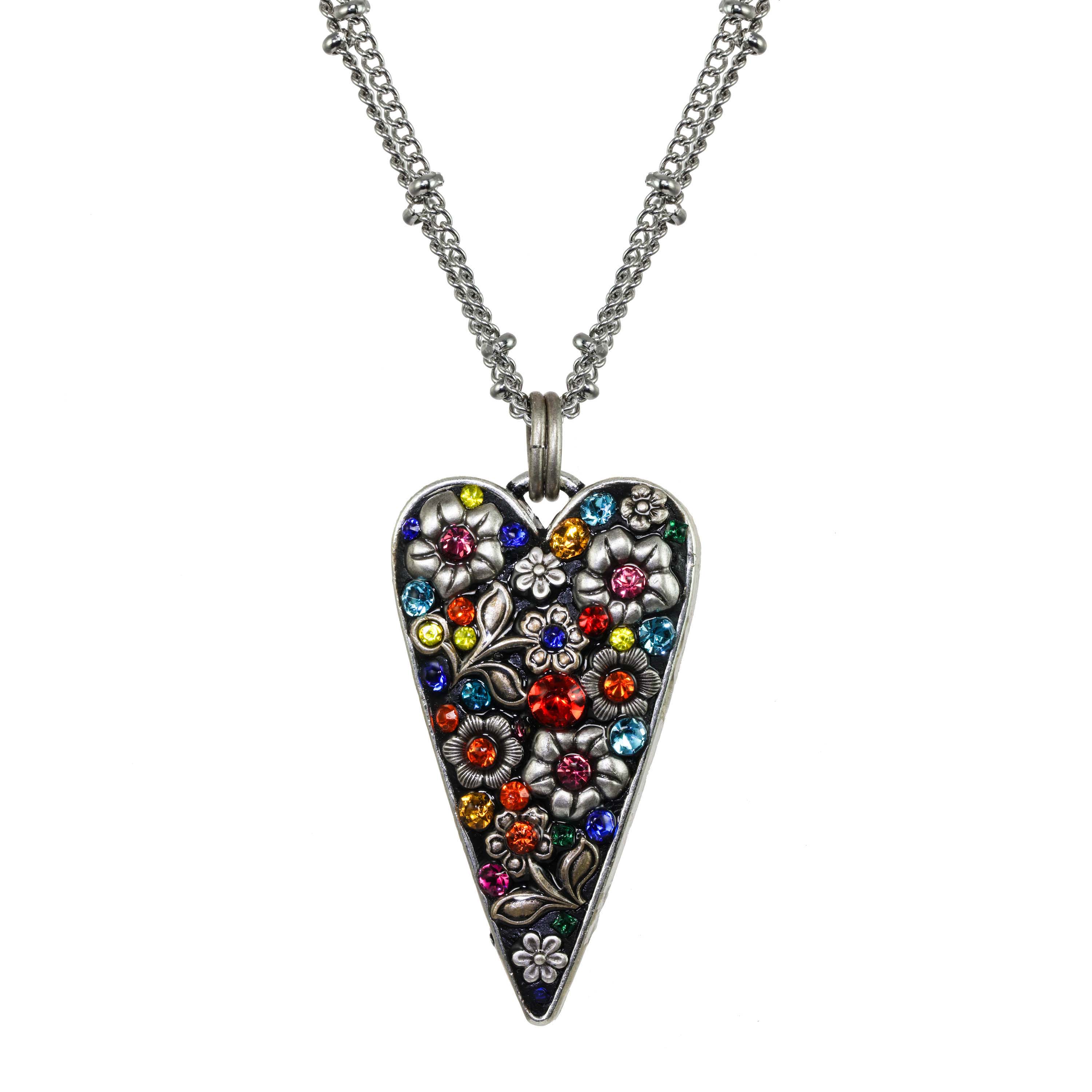 Long Prism Heart Necklace