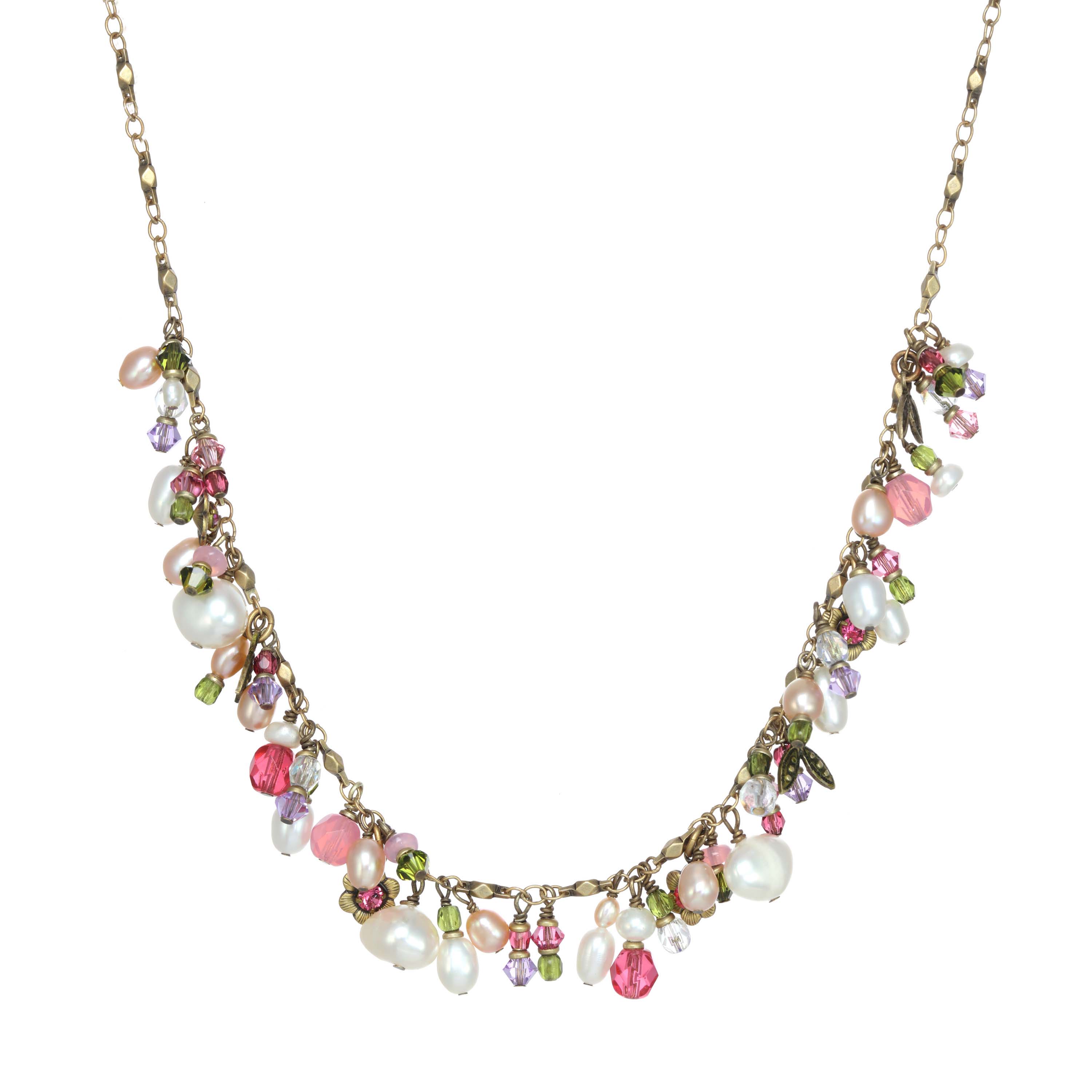 Pearl Blossom Charm Necklace
