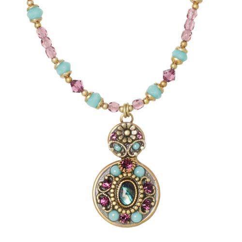 Kasbah Double Circle Beaded Necklace