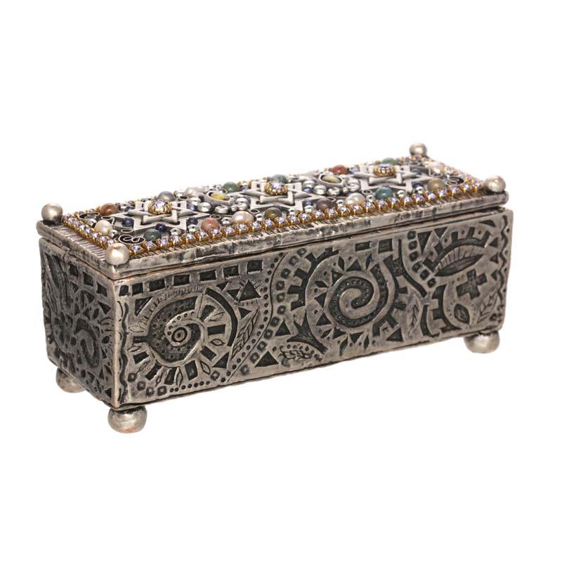 Silver Judaica Jewelry Box