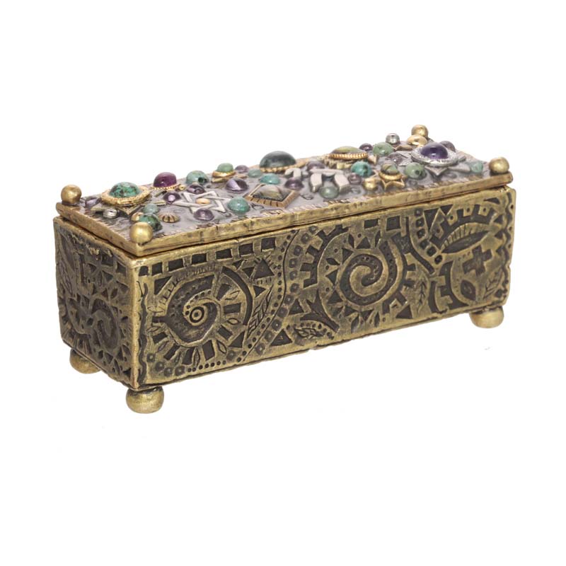 Gemstone Judaica Jewelry Box
