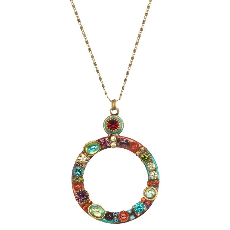 Multibright Open Circle Necklace