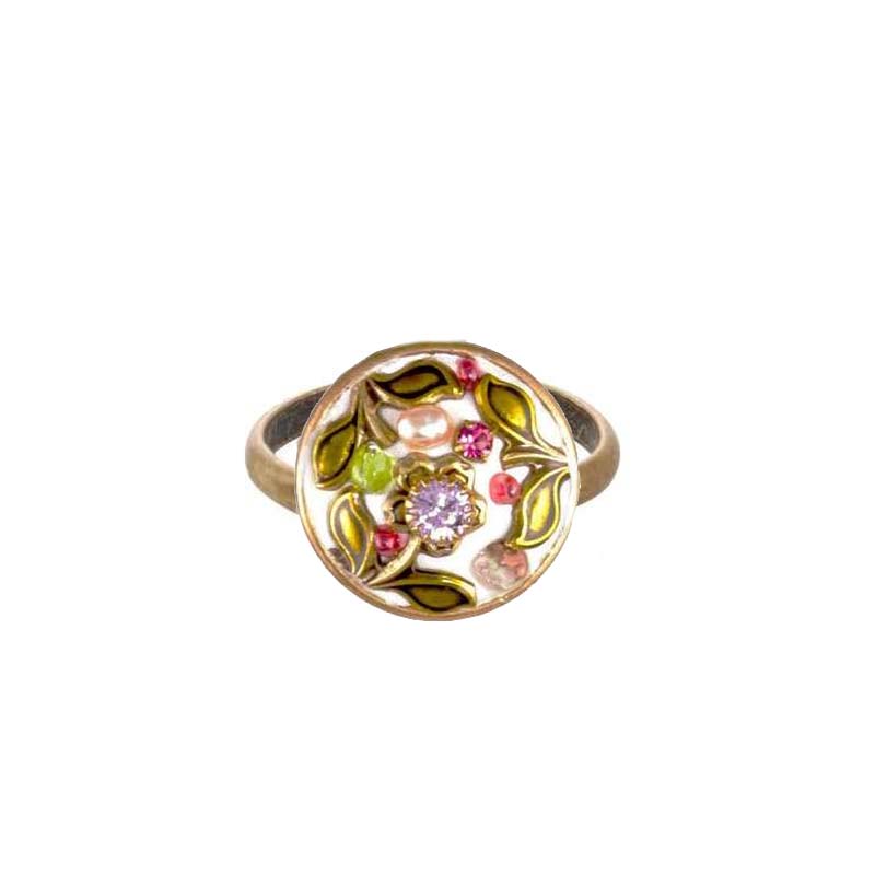 Pearl Blossom Circle Ring