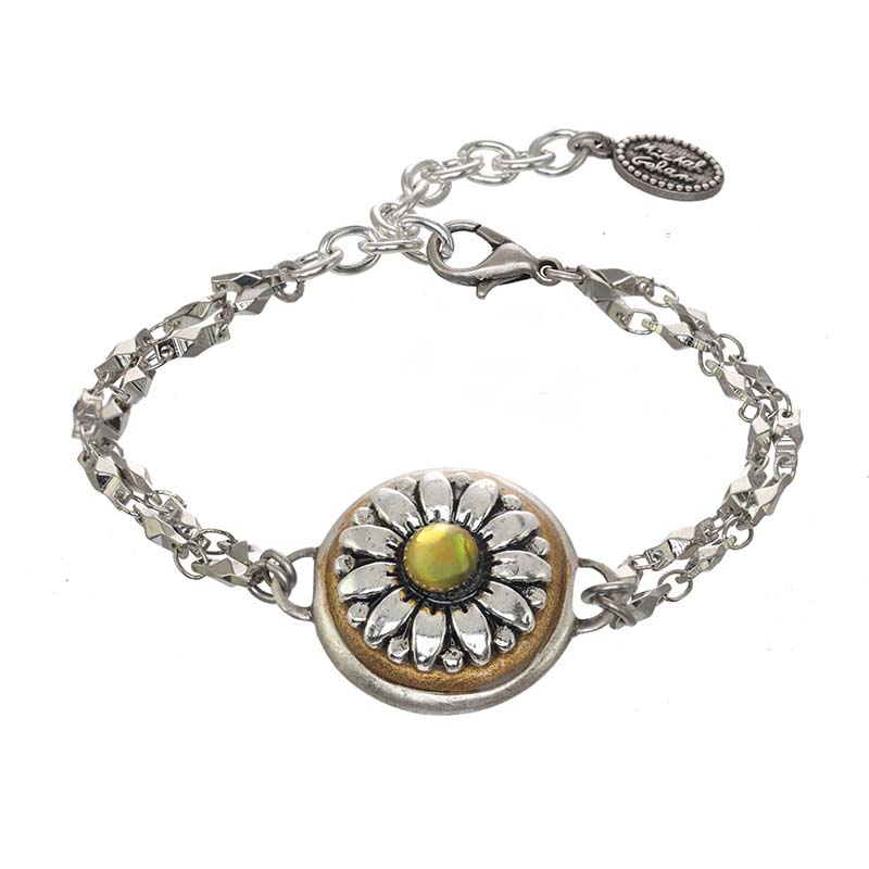Abalone Sunflower Bracelet