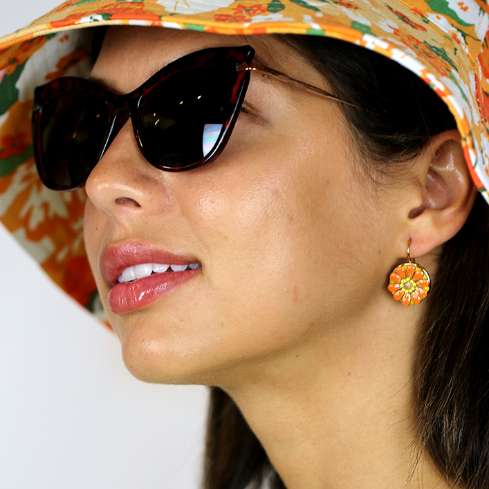 Marigold Bloom Earrings