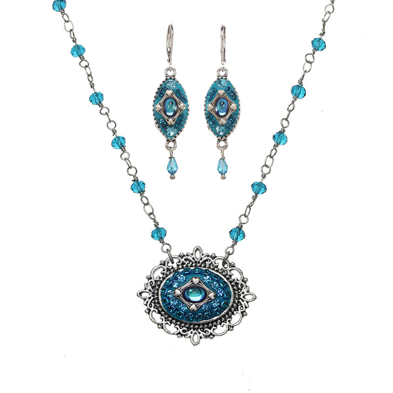 Splash Necklace and Earrings Set