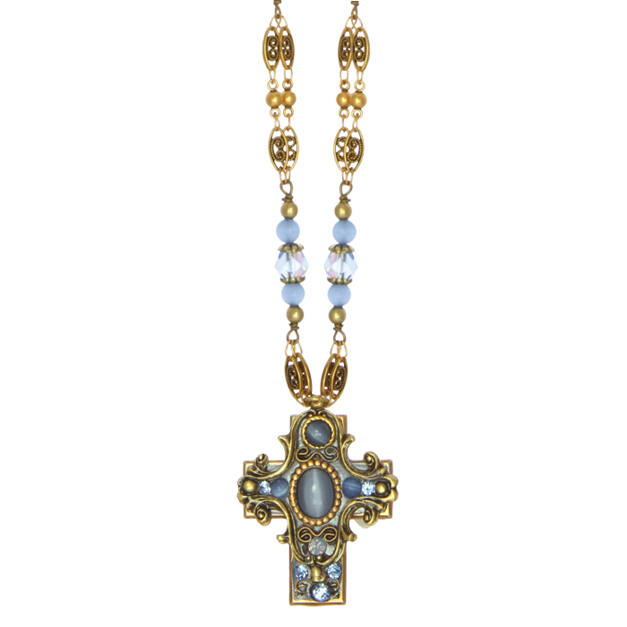 Bluebell Cross Necklace