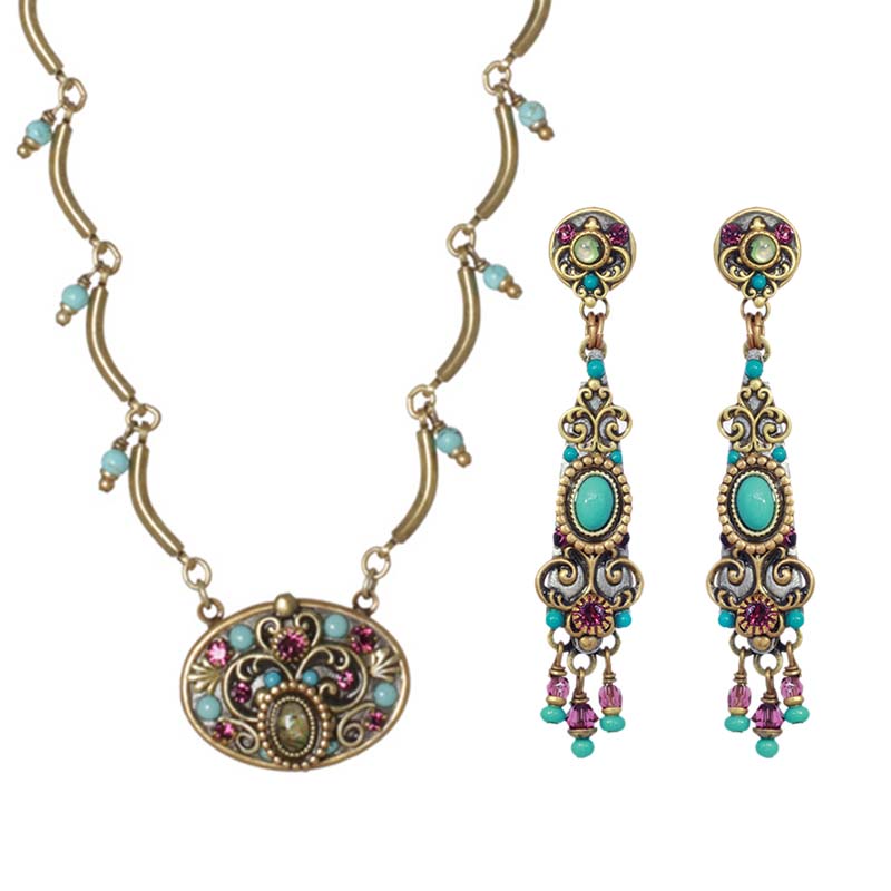 Kasbah Necklace & Earrings Set