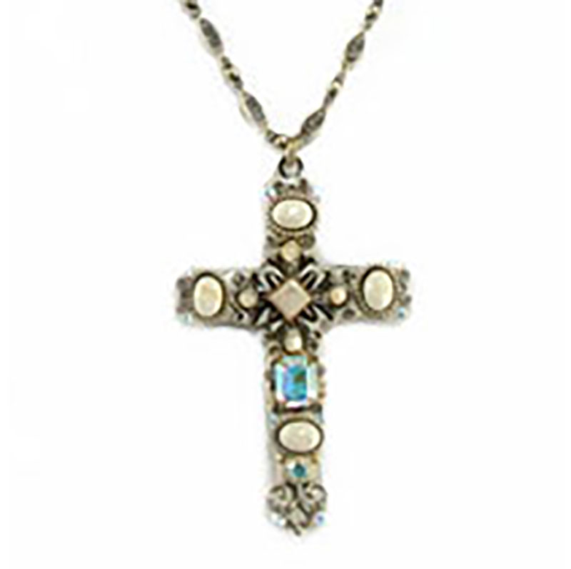 Riverstone Large Cross Necklace