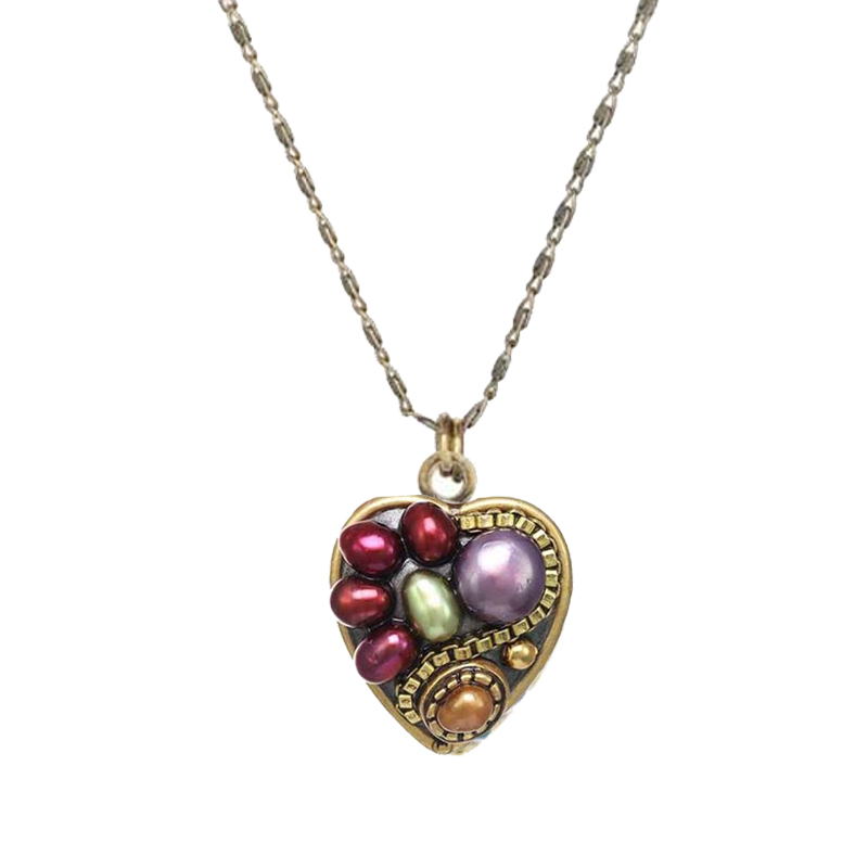 Sunset Small Heart Necklace