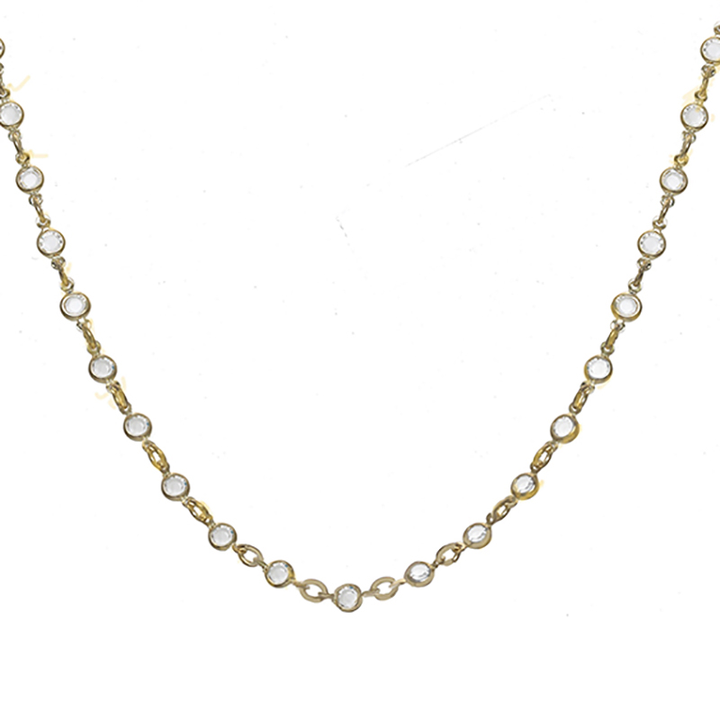 Crystal Channel Chain Necklace | Michal Golan