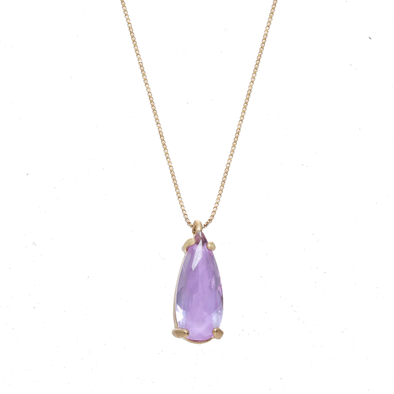 Lilac Crystal Necklace
