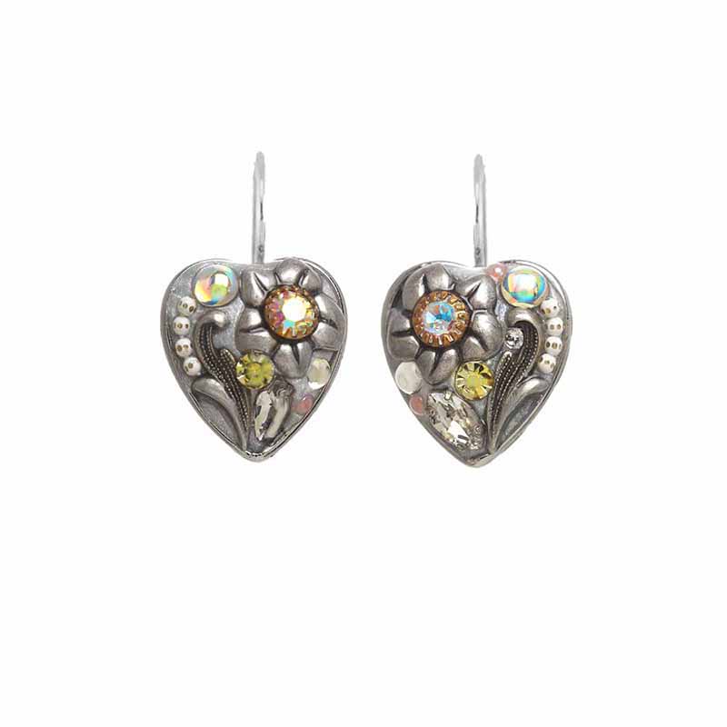 Silverlining Heart Wire Earrings