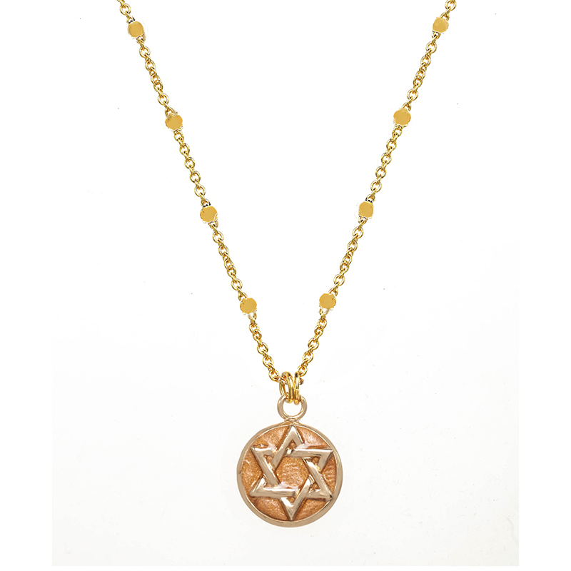 Delicate Gold Star of David Necklace