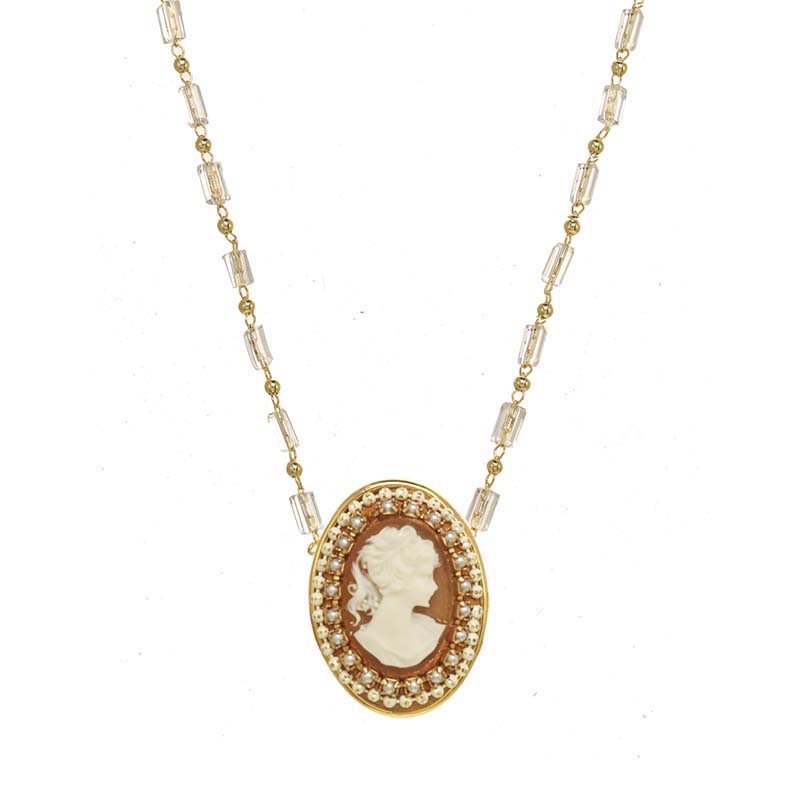 Bronze Classic Cameo Necklace