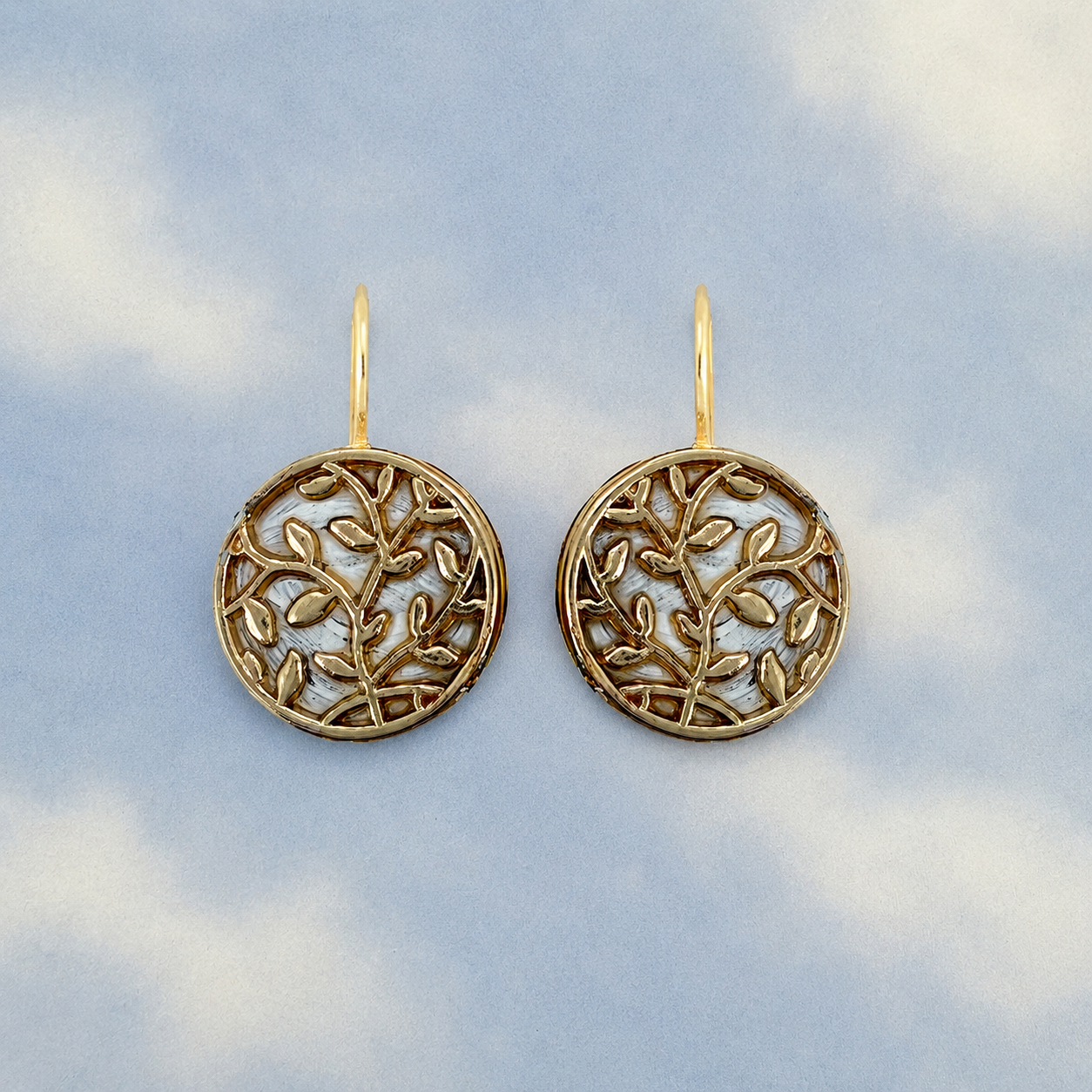 Luster & Light Tree Circle Earrings