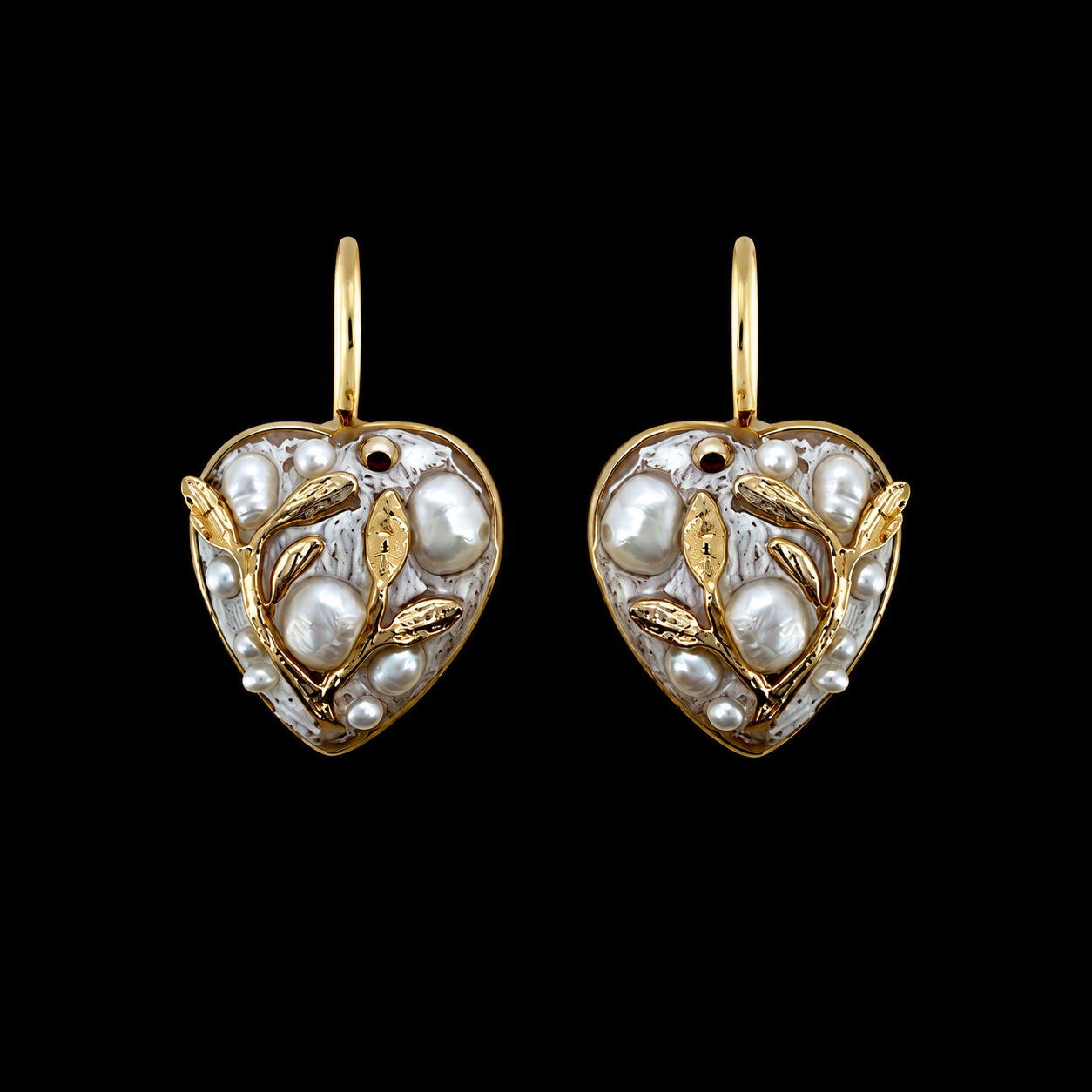 Luster & Light Heart Earrings