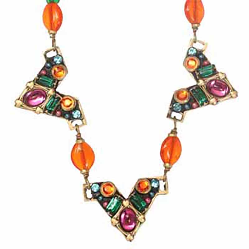 Prismatic Triangles Necklace