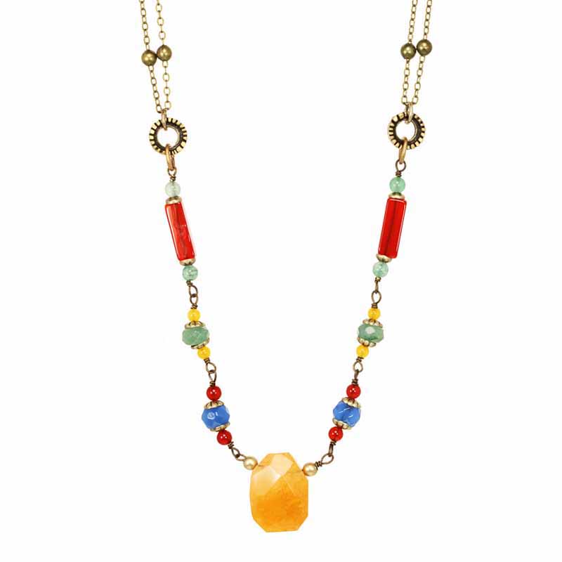 Multicolor Gemstone Necklace
