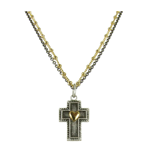 Metallika Small Cross Necklace