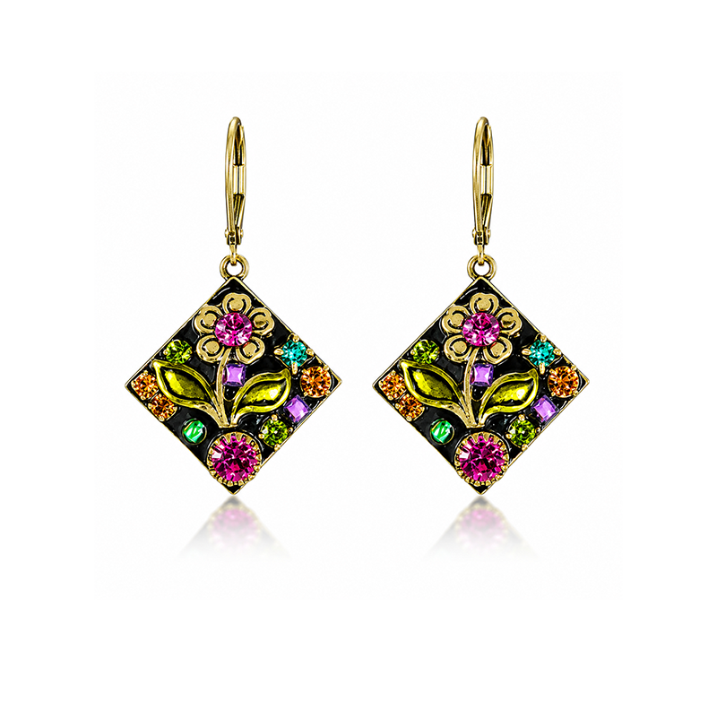 Midnight Garden Diamond Wire Earrings