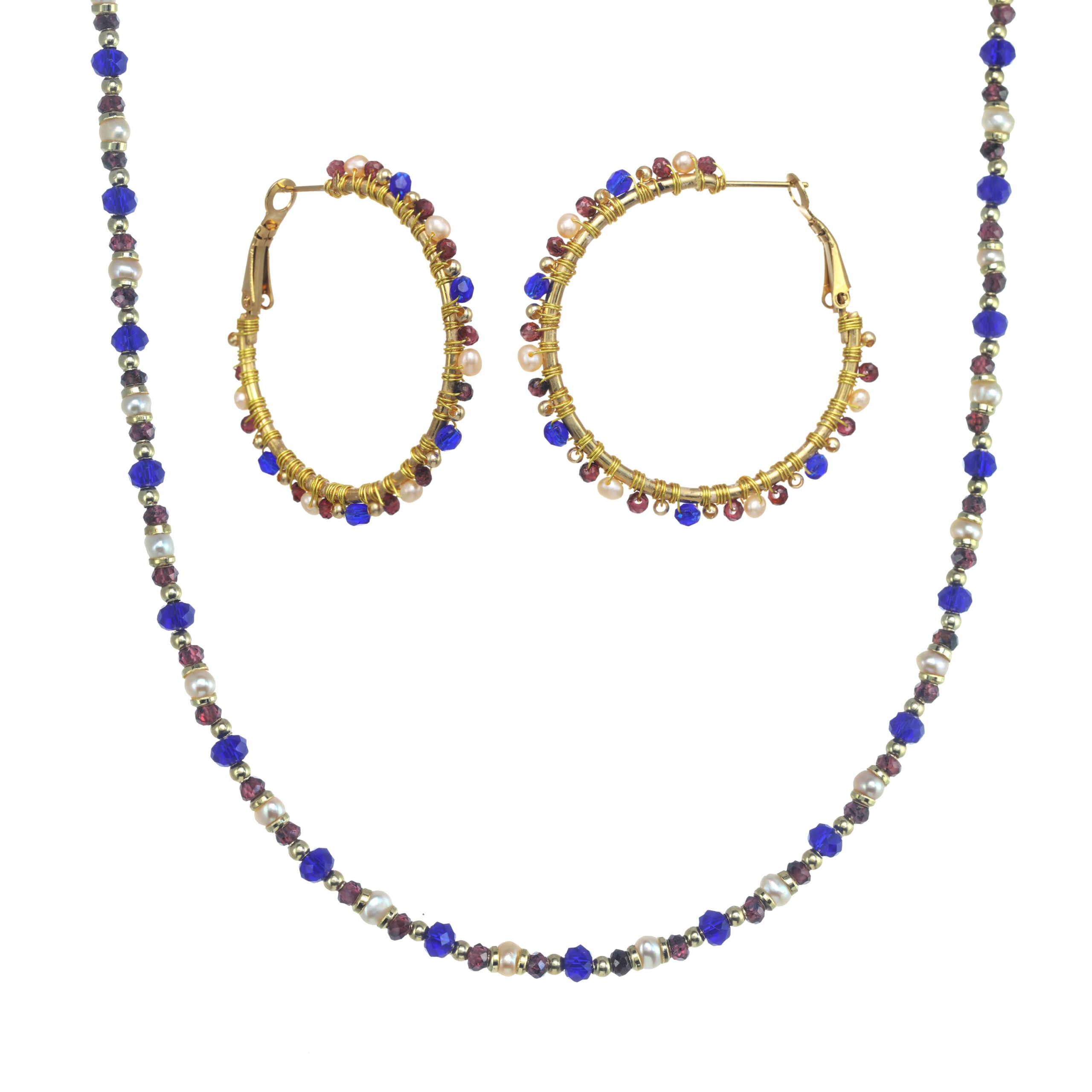 Solstice Hoop Earrings & Necklace Set