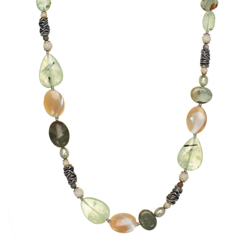 Moss Garden Beaded Necklace