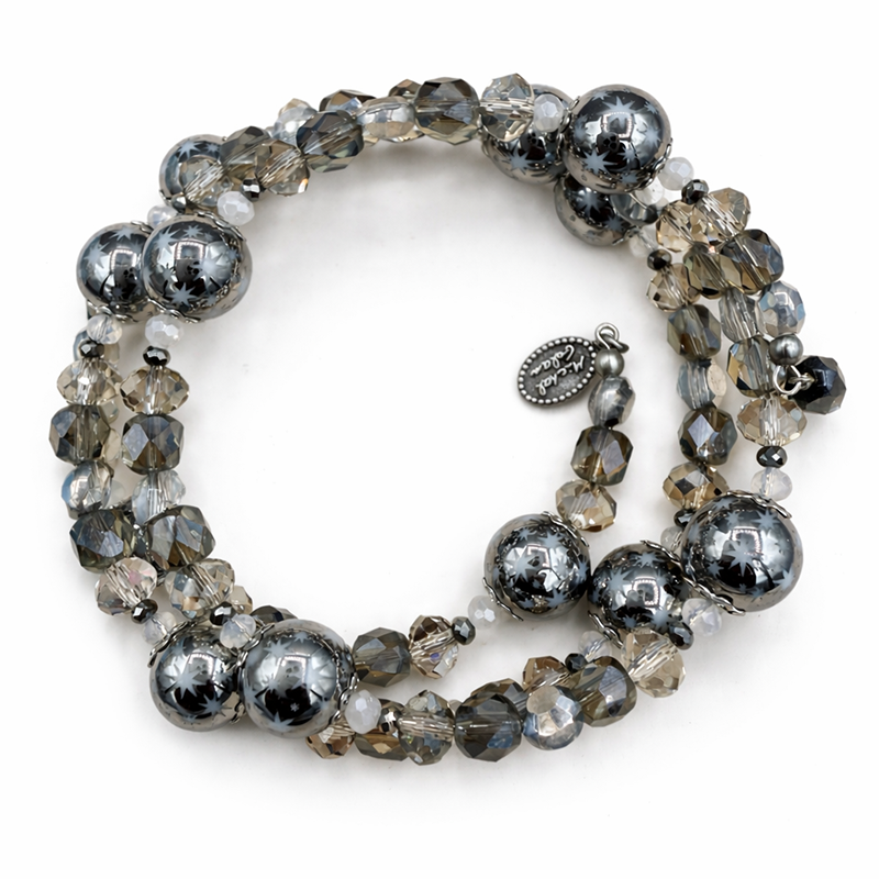 Silver Pearl Beaded Bracelet