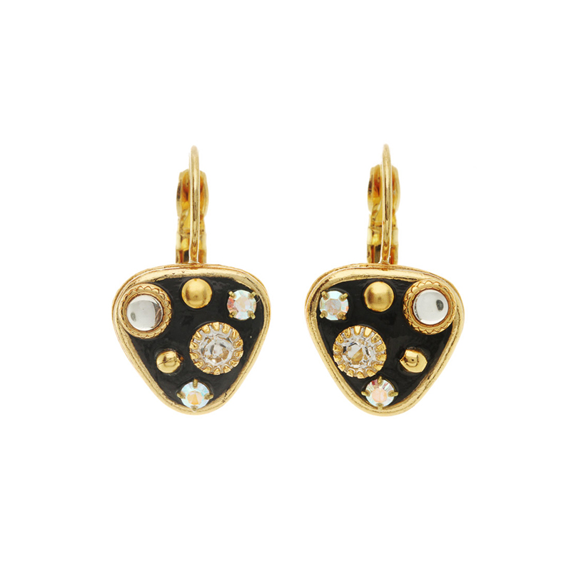 Starry Night Shield Earrings