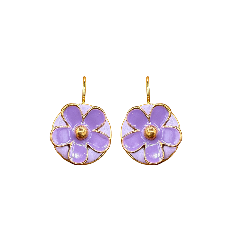 Lilac Flower Earrings