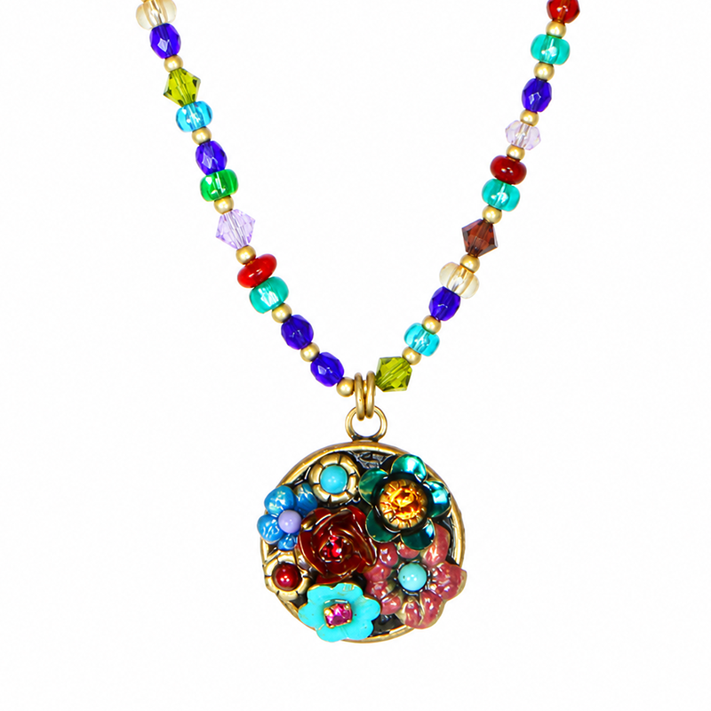 Eden Small Circle Beaded Necklace