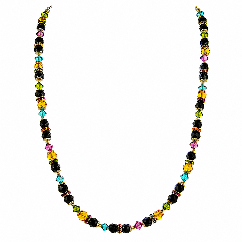 Midnight Garden Beaded Necklace