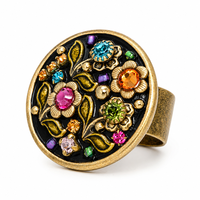 Midnight Garden Circle Ring