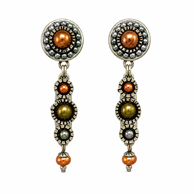 Metallic Circles Earrings