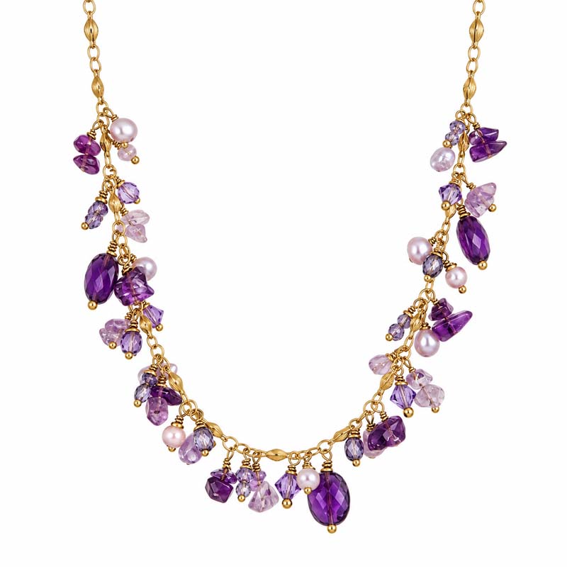 Violet Charm Necklace