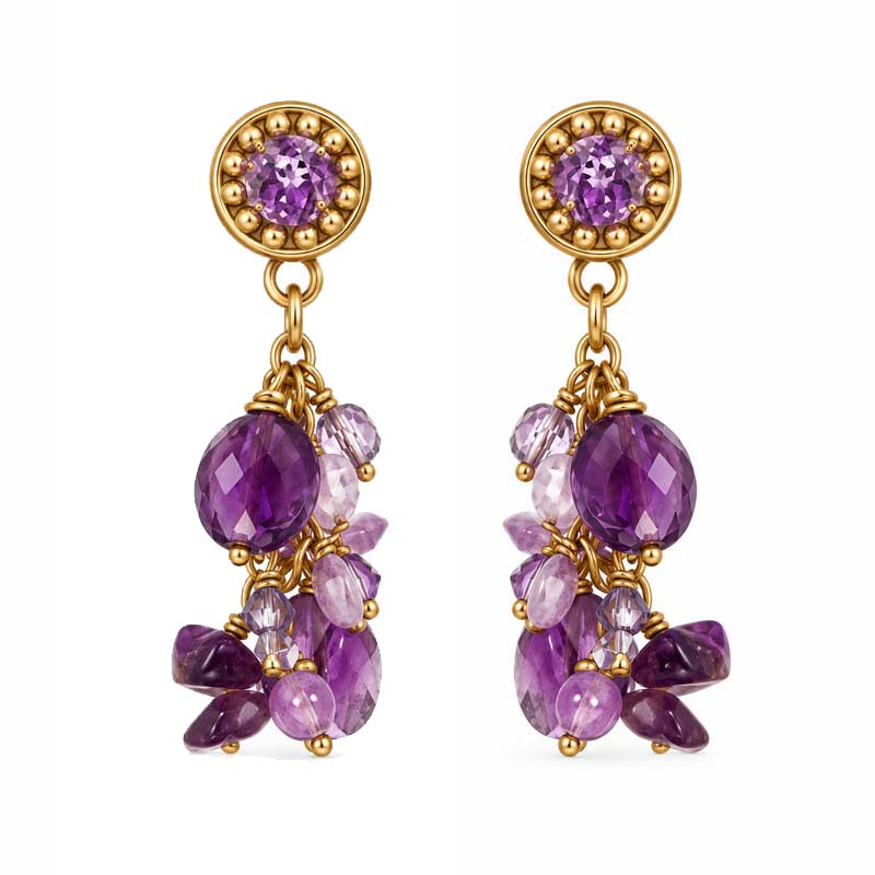 Violet Charm Earrings