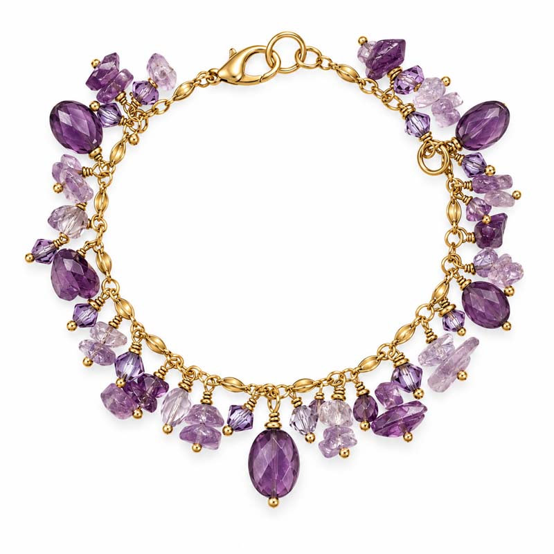 Violet Charm Bracelet