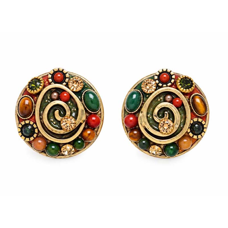Evergreen Large Circle Earrings